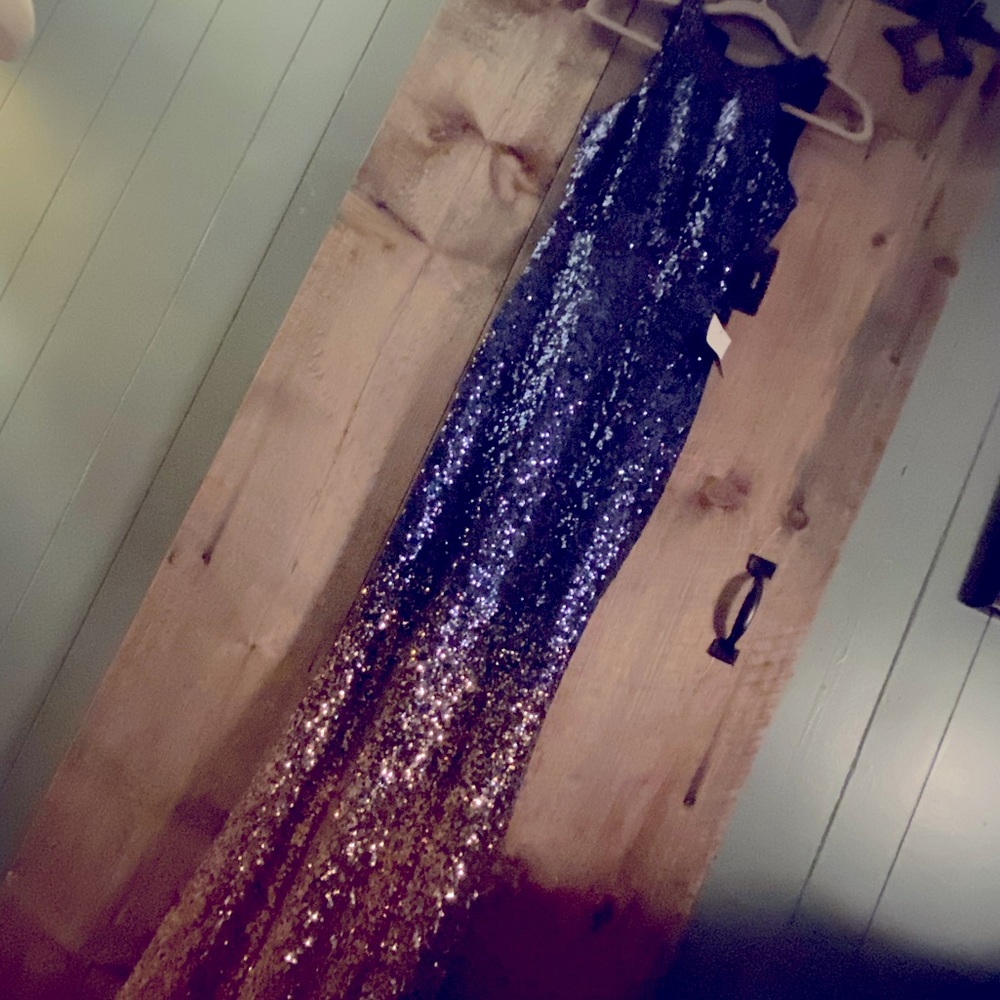Sequin ombré gown